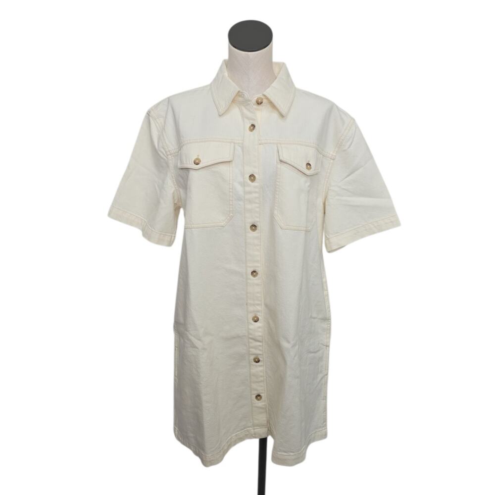 Madewell Button-Front Denim Dress